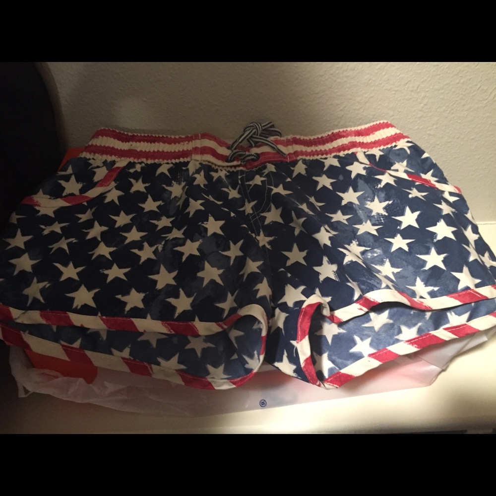 Bucees American flag shorts
